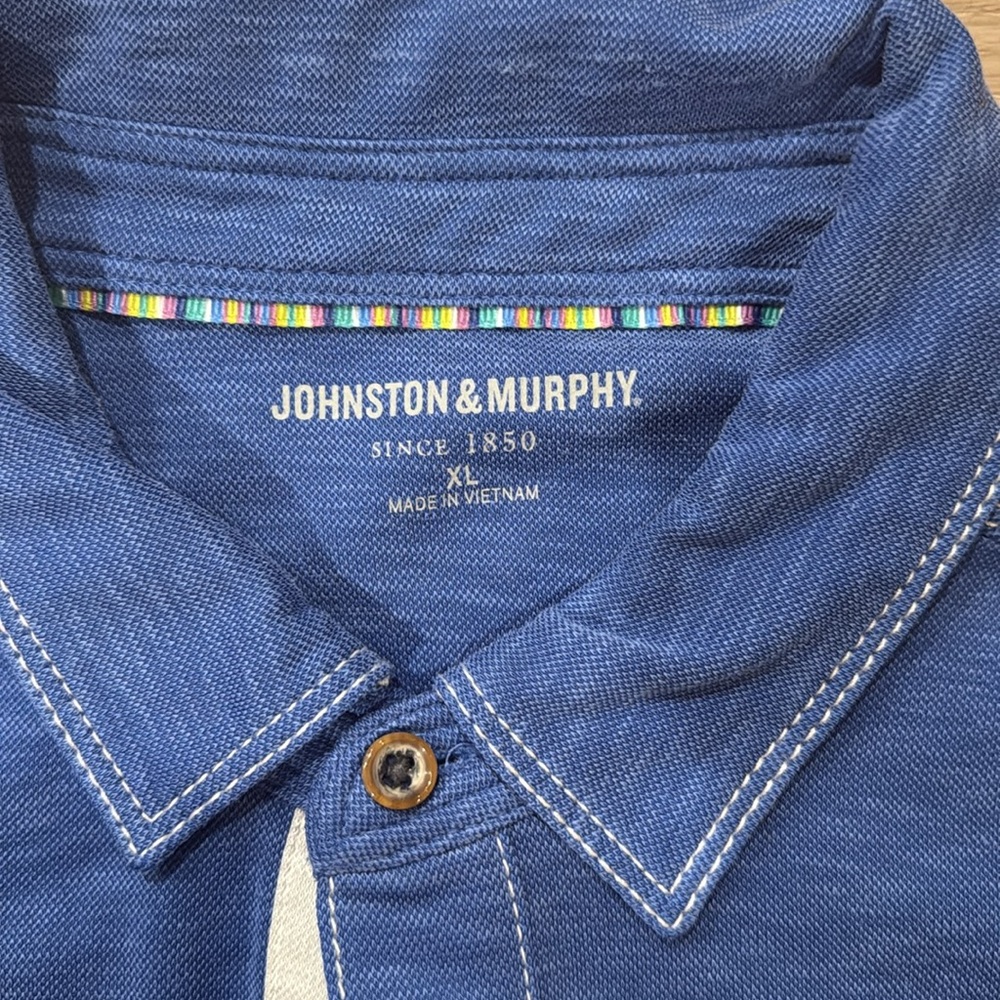 Johnston and Murphy men’s dark blue polo - Picture 2 of 2